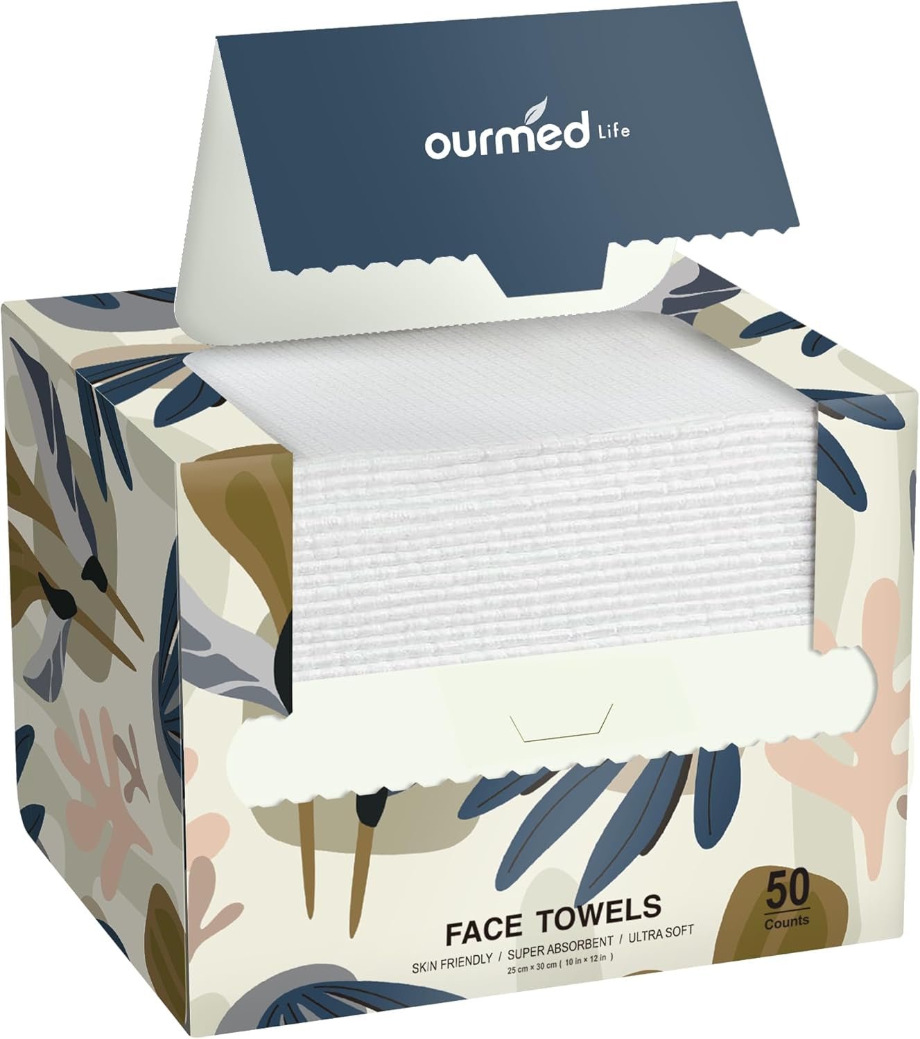 Disposable Face Towel | Lint - Free Biodegradable Towels | Face Clean Dry Makeup Remover Wipes | Super Soft & Thick for Sensitive Skin | 10 - Inch X 12 - Inch Extra Large | 50 Count - Born this WayDisposable Face Towel | Lint - Free Biodegradable Towels | Face Clean Dry Makeup Remover Wipes | Super Soft & Thick for Sensitive Skin | 10 - Inch X 12 - Inch Extra Large | 50 CountBorn this WayMy Store