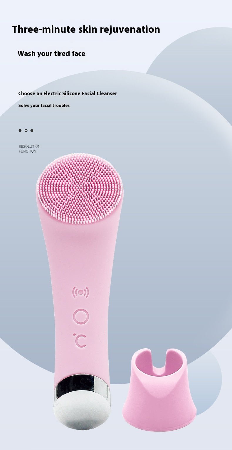 Silicone Face Cleansing Brush Facial Cleansing Brush Electric Facial Brush Vibration Heating - Born this WaySilicone Face Cleansing Brush Facial Cleansing Brush Electric Facial Brush Vibration HeatingBorn this WayMy StoreSkin care