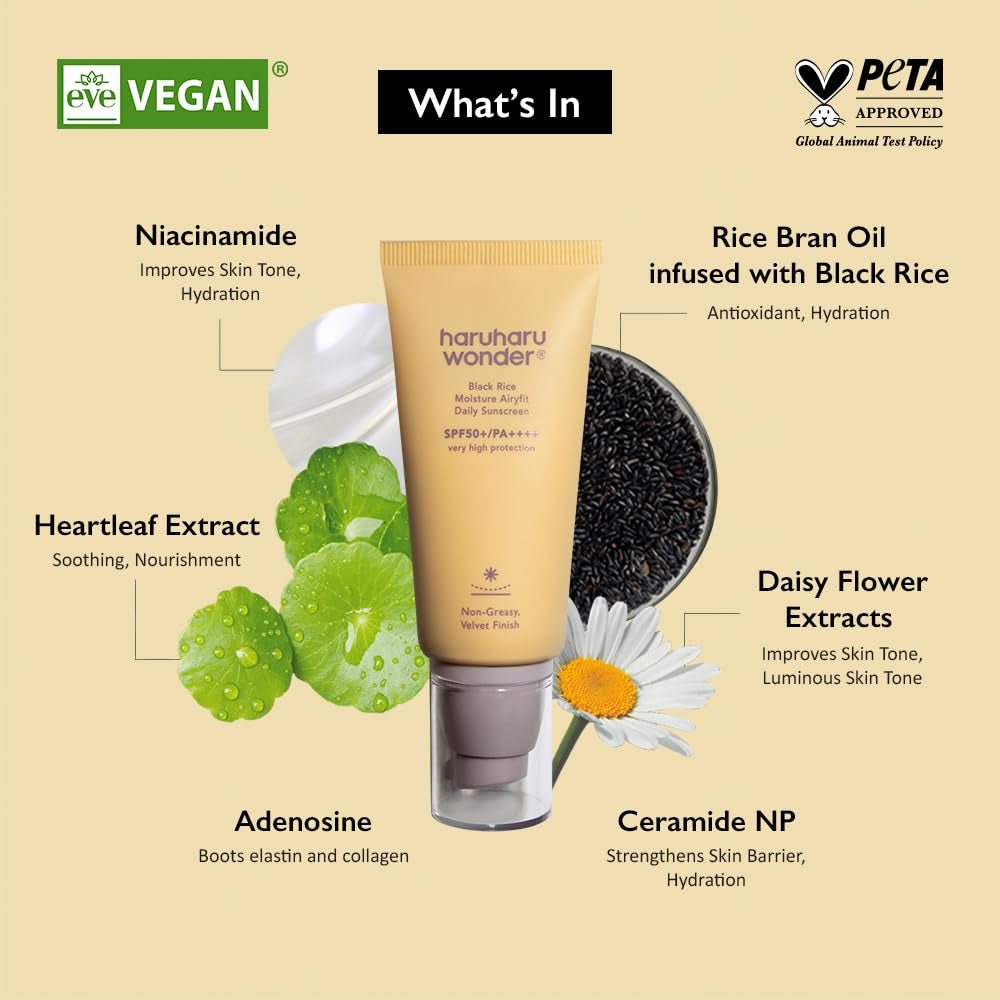 Wonder Black Rice Moisture Airyfit Daily Sunscreen 1.69Fl.Oz (Pack of 2) - Born this WayWonder Black Rice Moisture Airyfit Daily Sunscreen 1.69Fl.Oz (Pack of 2)Born this WayMy Store