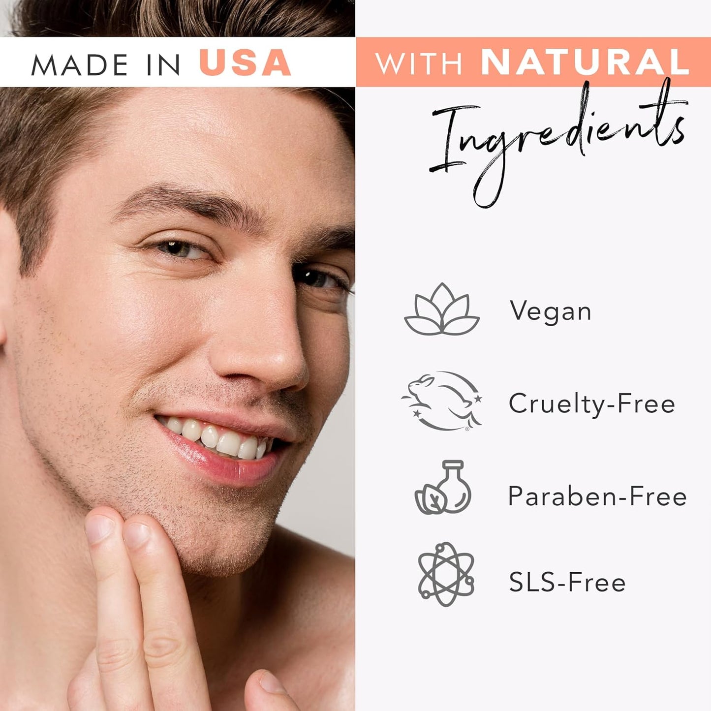 Professional Exfoliating Face Scrub - USA - Made with Natural & Organic Ingredients for All Skin Types, Microdermabrasion Formula with Glycerin to Gently Cleanse and Remove Dead Skin Cells - Born this WayProfessional Exfoliating Face Scrub - USA - Made with Natural & Organic Ingredients for All Skin Types, Microdermabrasion Formula with Glycerin to Gently Cleanse and Remove Dead Skin CellsBorn this WayBorn this Way