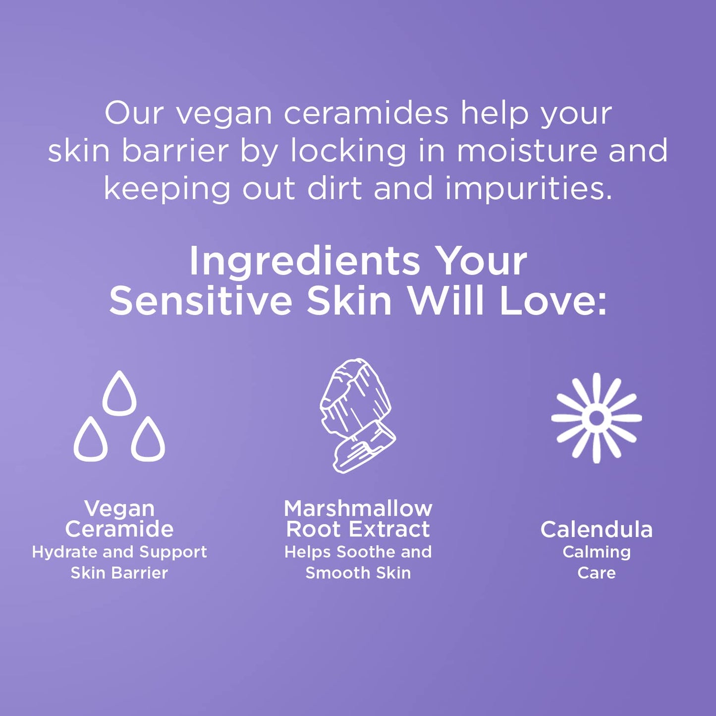 Vegan Ceramide Barrier Repair Face Wash Cleanser for Sensitive Skin - Fragrance - Free, Extra Gentle, Dermatologist Tested, with Calendula, Vegan & Cruelty - Free - Born this WayVegan Ceramide Barrier Repair Face Wash Cleanser for Sensitive Skin - Fragrance - Free, Extra Gentle, Dermatologist Tested, with Calendula, Vegan & Cruelty - FreeBorn this WayBorn this Way