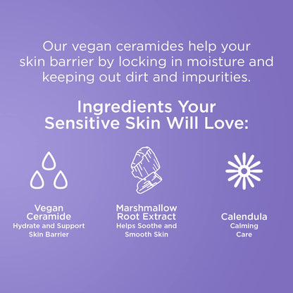 Vegan Ceramide Barrier Repair Face Wash Cleanser for Sensitive Skin - Fragrance - Free, Extra Gentle, Dermatologist Tested, with Calendula, Vegan & Cruelty - Free - Born this WayVegan Ceramide Barrier Repair Face Wash Cleanser for Sensitive Skin - Fragrance - Free, Extra Gentle, Dermatologist Tested, with Calendula, Vegan & Cruelty - FreeBorn this WayBorn this Way