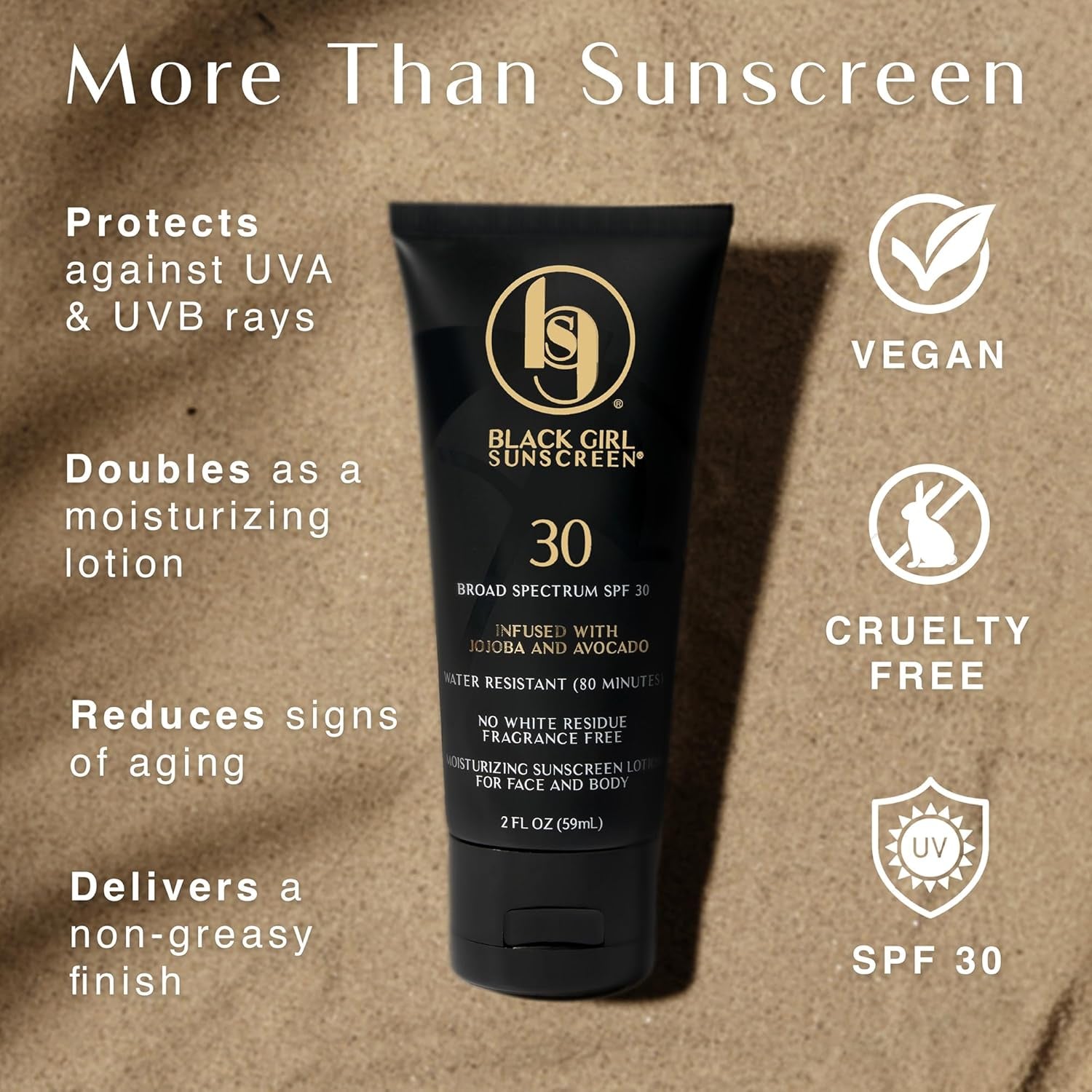 Face & Body Moisturizing Sunscreen Lotion SPF 30 for Melanin Rich Skin, Leaves No White Cast (Spf - 30 - 4Oz) - Born this WayFace & Body Moisturizing Sunscreen Lotion SPF 30 for Melanin Rich Skin, Leaves No White Cast (Spf - 30 - 4Oz)Born this WayMy Store