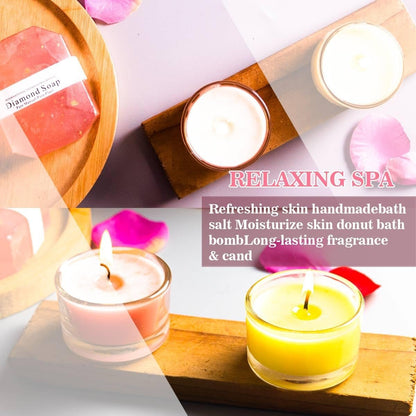 Birthday Gifts for Women - Best Relaxing Spa Gift Box Basket for Wife Mom Sister Girlfriend Daughter Best Friend Mother - Happy Birthday Gifts for Women - Wine Tumbler Spa Bath Set (Pink) - Born this WayBirthday Gifts for Women - Best Relaxing Spa Gift Box Basket for Wife Mom Sister Girlfriend Daughter Best Friend Mother - Happy Birthday Gifts for Women - Wine Tumbler Spa Bath Set (Pink)Born this WayMy Store
