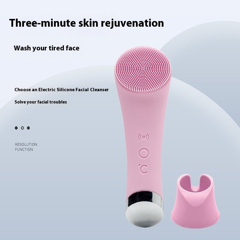 Silicone Face Cleansing Brush Facial Cleansing Brush Electric Facial Brush Vibration Heating - Born this WaySilicone Face Cleansing Brush Facial Cleansing Brush Electric Facial Brush Vibration HeatingBorn this WayMy StoreSkin care