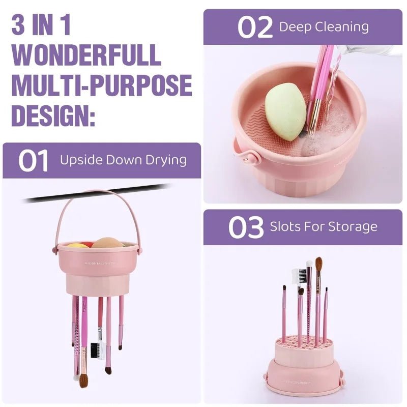 makeup brush cleaner mat
