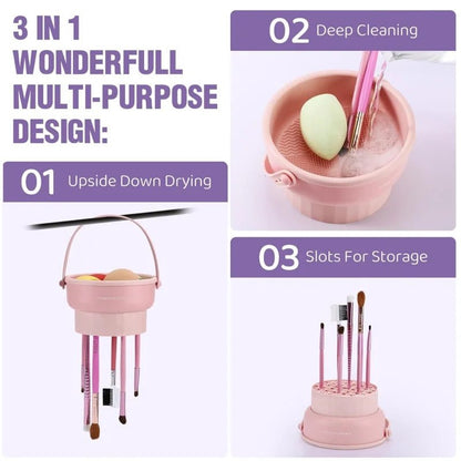 makeup brush cleaner mat
