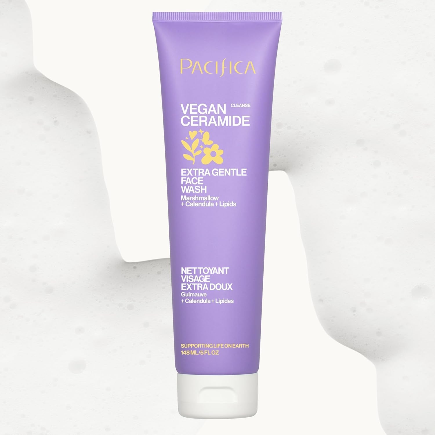 Vegan Ceramide Barrier Repair Face Wash Cleanser for Sensitive Skin - Fragrance - Free, Extra Gentle, Dermatologist Tested, with Calendula, Vegan & Cruelty - Free - Born this WayVegan Ceramide Barrier Repair Face Wash Cleanser for Sensitive Skin - Fragrance - Free, Extra Gentle, Dermatologist Tested, with Calendula, Vegan & Cruelty - FreeBorn this WayBorn this Way
