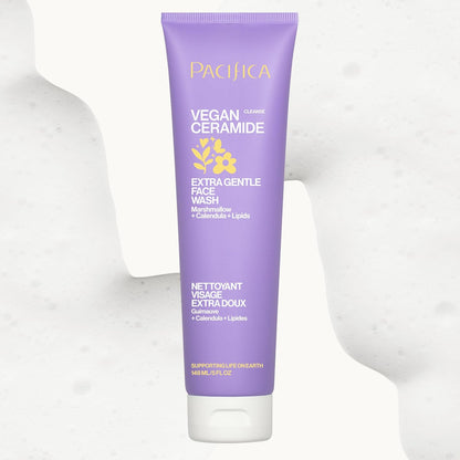 Vegan Ceramide Barrier Repair Face Wash Cleanser for Sensitive Skin - Fragrance - Free, Extra Gentle, Dermatologist Tested, with Calendula, Vegan & Cruelty - Free - Born this WayVegan Ceramide Barrier Repair Face Wash Cleanser for Sensitive Skin - Fragrance - Free, Extra Gentle, Dermatologist Tested, with Calendula, Vegan & Cruelty - FreeBorn this WayBorn this Way