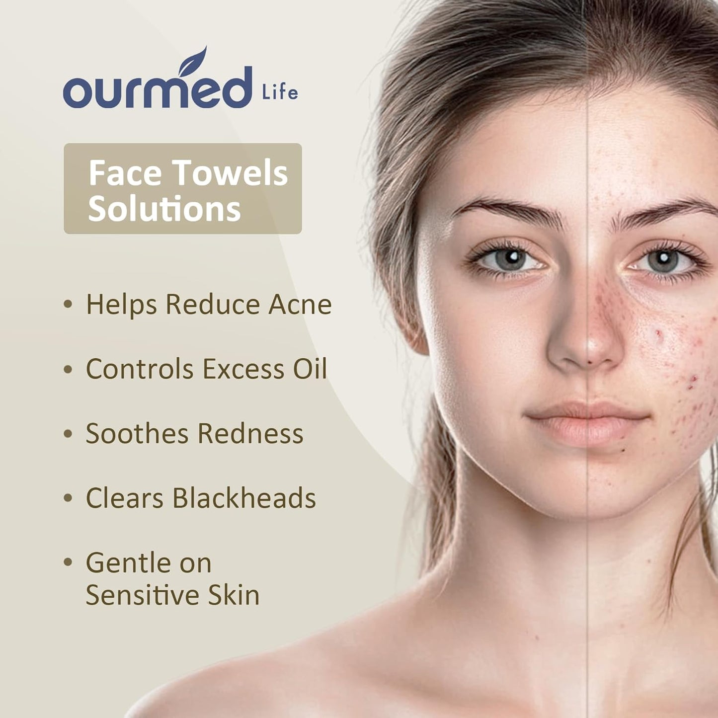 Disposable Face Towel | Lint - Free Biodegradable Towels | Face Clean Dry Makeup Remover Wipes | Super Soft & Thick for Sensitive Skin | 10 - Inch X 12 - Inch Extra Large | 50 Count - Born this WayDisposable Face Towel | Lint - Free Biodegradable Towels | Face Clean Dry Makeup Remover Wipes | Super Soft & Thick for Sensitive Skin | 10 - Inch X 12 - Inch Extra Large | 50 CountBorn this WayMy Store