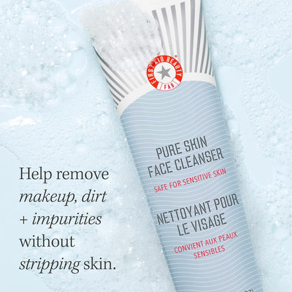 Pure Skin Gentle Face Cleanser - Effectively Removes Makeup, Dirt, and Impurities, Fragrance - Free Formula for Soft and Supple Skin, 5 Oz - Born this WayPure Skin Gentle Face Cleanser - Effectively Removes Makeup, Dirt, and Impurities, Fragrance - Free Formula for Soft and Supple Skin, 5 OzBorn this WayBorn this Way