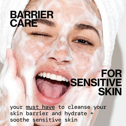 Vegan Ceramide Barrier Repair Face Wash Cleanser for Sensitive Skin - Fragrance - Free, Extra Gentle, Dermatologist Tested, with Calendula, Vegan & Cruelty - Free - Born this WayVegan Ceramide Barrier Repair Face Wash Cleanser for Sensitive Skin - Fragrance - Free, Extra Gentle, Dermatologist Tested, with Calendula, Vegan & Cruelty - FreeBorn this WayBorn this Way