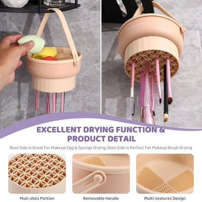 Makeup Brush Cleaner Mat 3 in 1 Silicone Washing Bowl with Brushes Scrubber Foldable Powder Puff Cosmetic Sponge Drying Tools - Born this WayMakeup Brush Cleaner Mat 3 in 1 Silicone Washing Bowl with Brushes Scrubber Foldable Powder Puff Cosmetic Sponge Drying ToolsBorn this WayBorn this Way