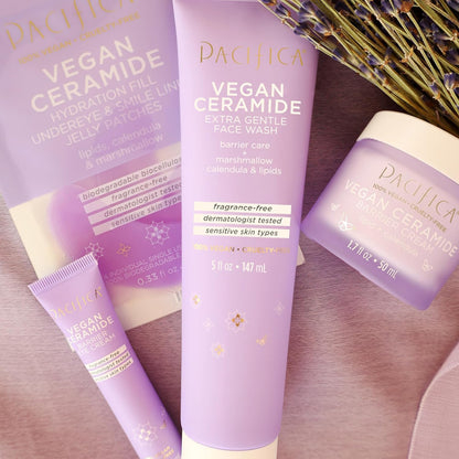 Vegan Ceramide Barrier Repair Face Wash Cleanser for Sensitive Skin - Fragrance - Free, Extra Gentle, Dermatologist Tested, with Calendula, Vegan & Cruelty - Free - Born this WayVegan Ceramide Barrier Repair Face Wash Cleanser for Sensitive Skin - Fragrance - Free, Extra Gentle, Dermatologist Tested, with Calendula, Vegan & Cruelty - FreeBorn this WayBorn this Way