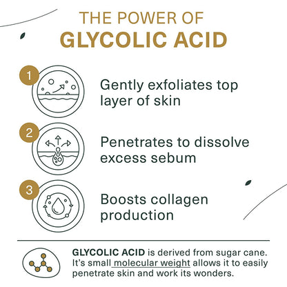 Glycolic Acid Exfoliating Facial Cleanser and Scrub with AHA and Salicylic Acid, 10% Glycolic Acid, 6 Fl. Oz - Born this WayGlycolic Acid Exfoliating Facial Cleanser and Scrub with AHA and Salicylic Acid, 10% Glycolic Acid, 6 Fl. OzBorn this WayBorn this Way