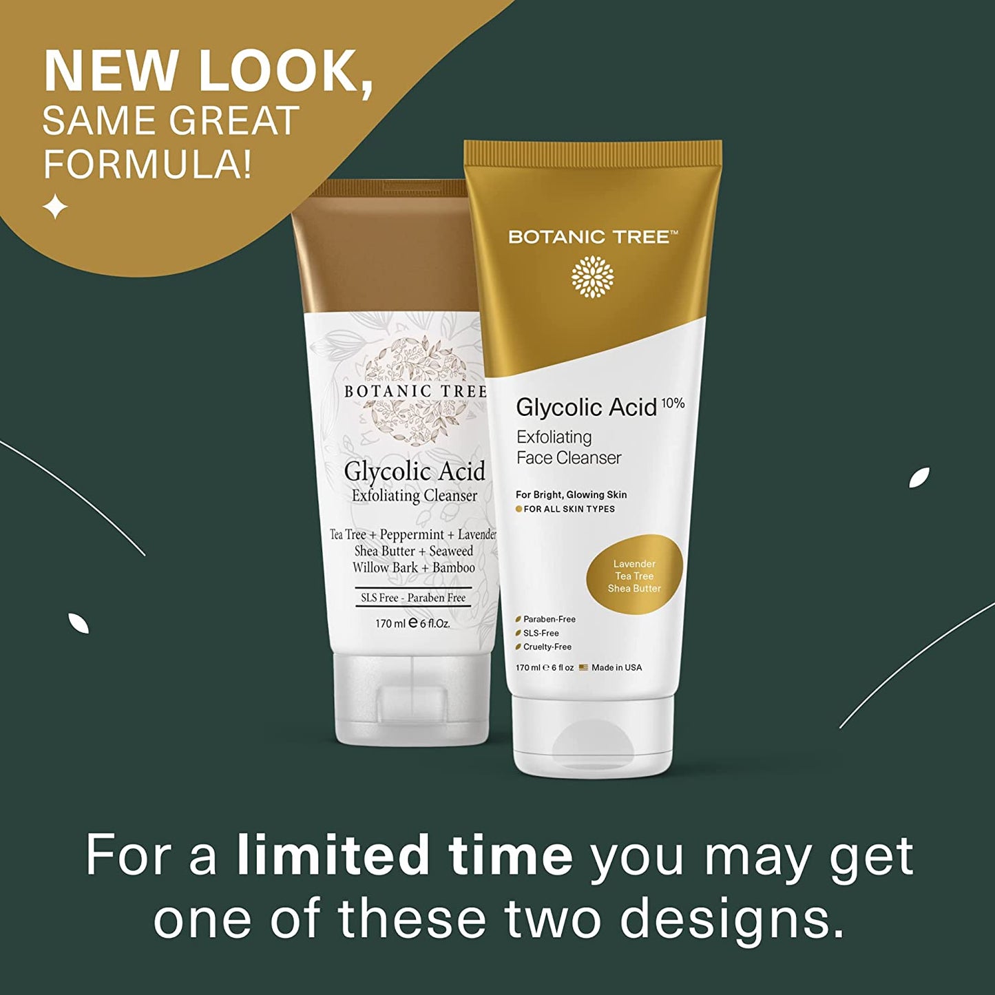 Glycolic Acid Exfoliating Facial Cleanser and Scrub with AHA and Salicylic Acid, 10% Glycolic Acid, 6 Fl. Oz - Born this WayGlycolic Acid Exfoliating Facial Cleanser and Scrub with AHA and Salicylic Acid, 10% Glycolic Acid, 6 Fl. OzBorn this WayBorn this Way