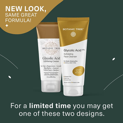 Glycolic Acid Exfoliating Facial Cleanser and Scrub with AHA and Salicylic Acid, 10% Glycolic Acid, 6 Fl. Oz - Born this WayGlycolic Acid Exfoliating Facial Cleanser and Scrub with AHA and Salicylic Acid, 10% Glycolic Acid, 6 Fl. OzBorn this WayBorn this Way