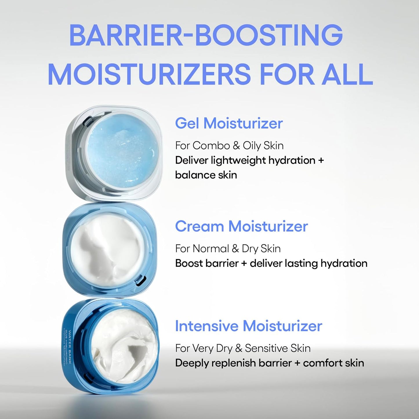 Water Bank Blue Hyaluronic Intensive Moisturizer: Hydrating Face Cream for Extra Dry Skin with Squalane & Peptide for Skin Barrier Support, Dermatologist - Tested - Born this WayWater Bank Blue Hyaluronic Intensive Moisturizer: Hydrating Face Cream for Extra Dry Skin with Squalane & Peptide for Skin Barrier Support, Dermatologist - TestedBorn this WayBorn this Way
