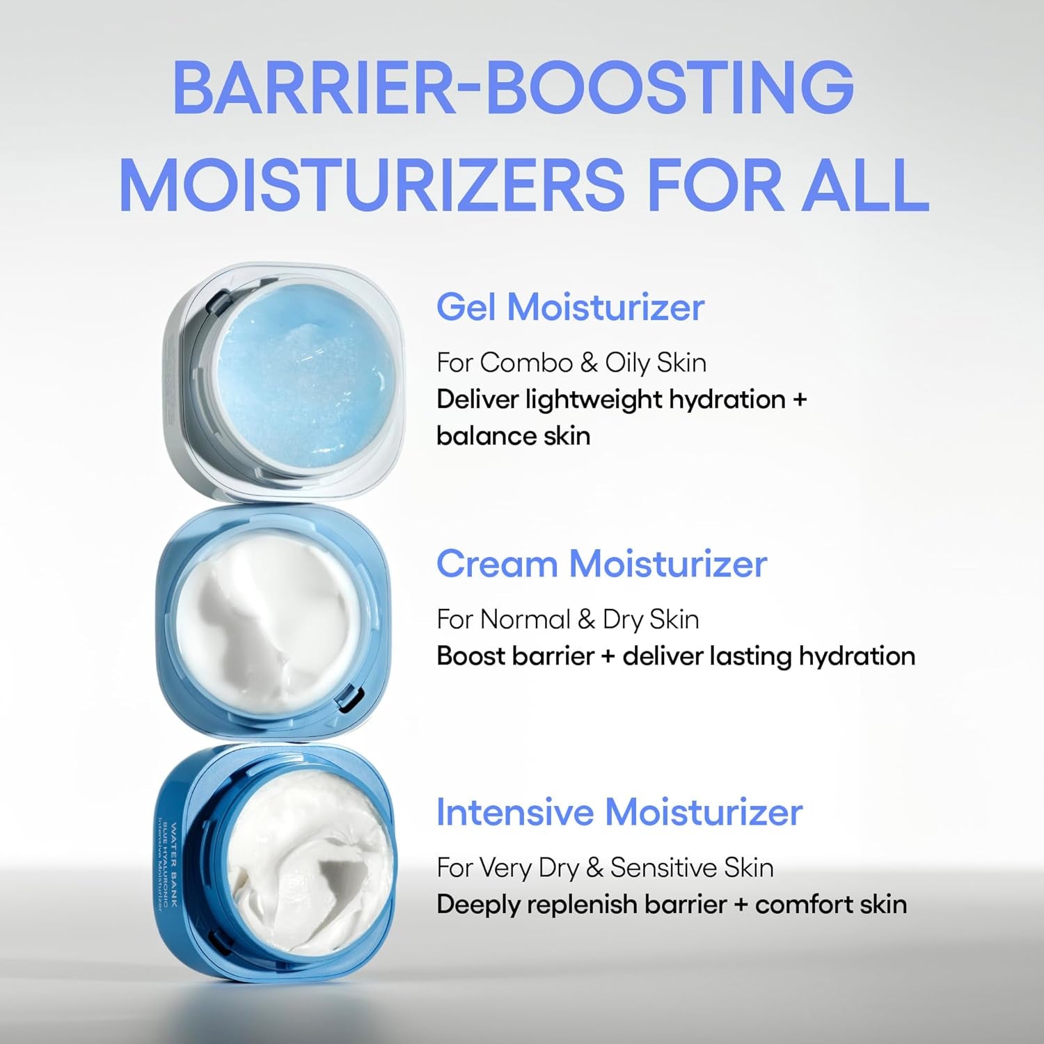 Water Bank Blue Hyaluronic Intensive Moisturizer: Hydrating Face Cream for Extra Dry Skin with Squalane & Peptide for Skin Barrier Support, Dermatologist - Tested - Born this WayWater Bank Blue Hyaluronic Intensive Moisturizer: Hydrating Face Cream for Extra Dry Skin with Squalane & Peptide for Skin Barrier Support, Dermatologist - TestedBorn this WayBorn this Way