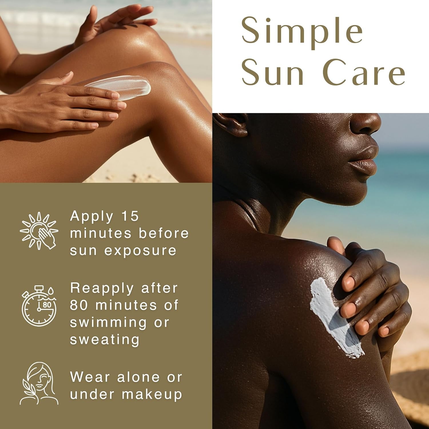 Face & Body Moisturizing Sunscreen Lotion SPF 30 for Melanin Rich Skin, Leaves No White Cast (Spf - 30 - 4Oz) - Born this WayFace & Body Moisturizing Sunscreen Lotion SPF 30 for Melanin Rich Skin, Leaves No White Cast (Spf - 30 - 4Oz)Born this WayMy Store
