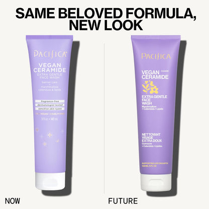 Vegan Ceramide Barrier Repair Face Wash Cleanser for Sensitive Skin - Fragrance - Free, Extra Gentle, Dermatologist Tested, with Calendula, Vegan & Cruelty - Free - Born this WayVegan Ceramide Barrier Repair Face Wash Cleanser for Sensitive Skin - Fragrance - Free, Extra Gentle, Dermatologist Tested, with Calendula, Vegan & Cruelty - FreeBorn this WayBorn this Way