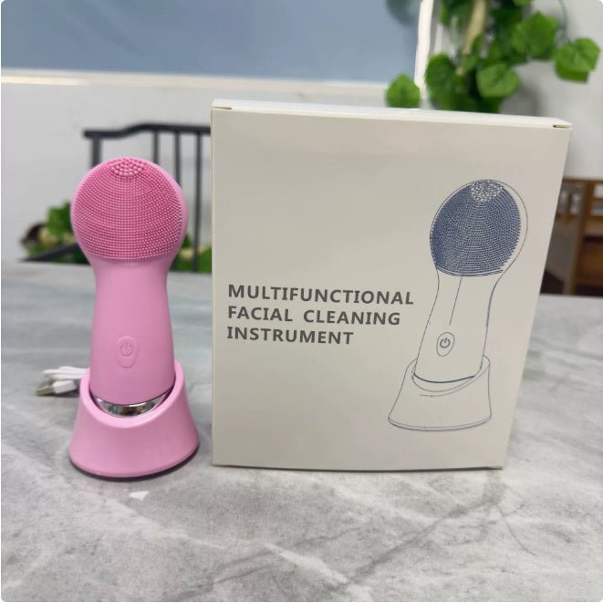 Silicone Face Cleansing Brush Facial Cleansing Brush Electric Facial Brush Vibration Heating - Born this WaySilicone Face Cleansing Brush Facial Cleansing Brush Electric Facial Brush Vibration HeatingBorn this WayMy StoreSkin care