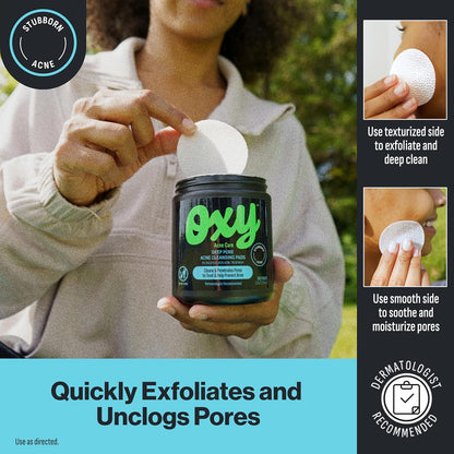 Deep Pore Acne Cleansing Pads with Maximum Strength 2% Salicylic Acid for Stubborn Acne Treatment, Breakout Control, Exfoliation, Pore Unclogging, and Blackhead Treatment - Dermatologist Recommended, 90 Pads - Born this WayDeep Pore Acne Cleansing Pads with Maximum Strength 2% Salicylic Acid for Stubborn Acne Treatment, Breakout Control, Exfoliation, Pore Unclogging, and Blackhead Treatment - Dermatologist Recommended, 90 PadsBorn this WayBorn this Way