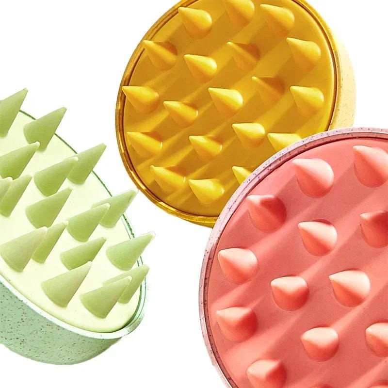 silicone scalp massage brush