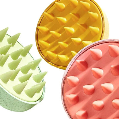 silicone scalp massage brush