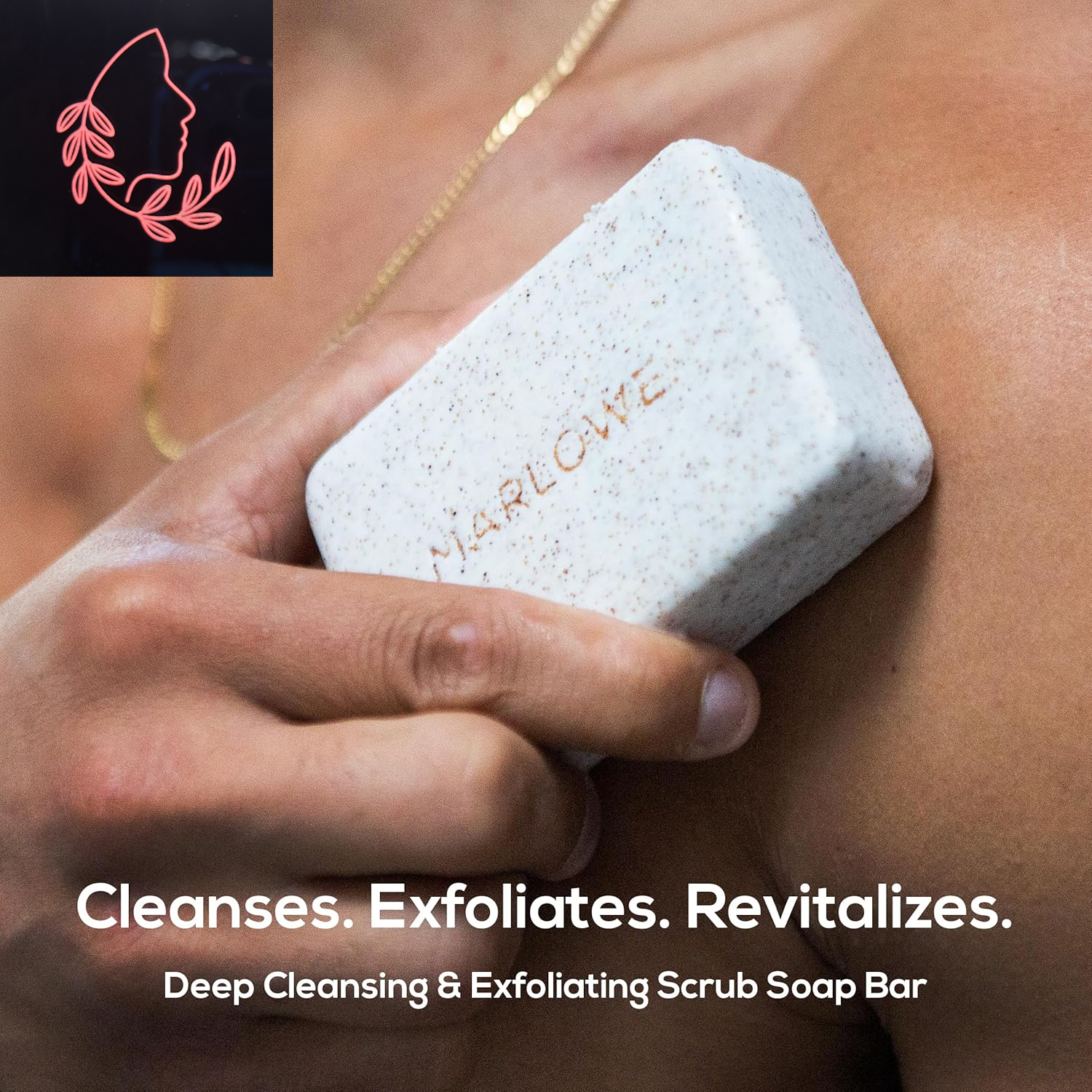 No. 102 Body Scrub Soap 7 Oz (6 Bars), Santal, Exfoliating Soap Bar with Shea Butter, Olive Oil & Green Tea Extracts, Cleanses, Smooths & Revitalizes Skin, Warm Amber, Spice & Citron Scent