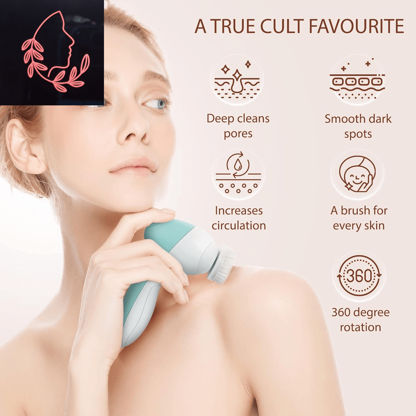 electric facial cleansing brush