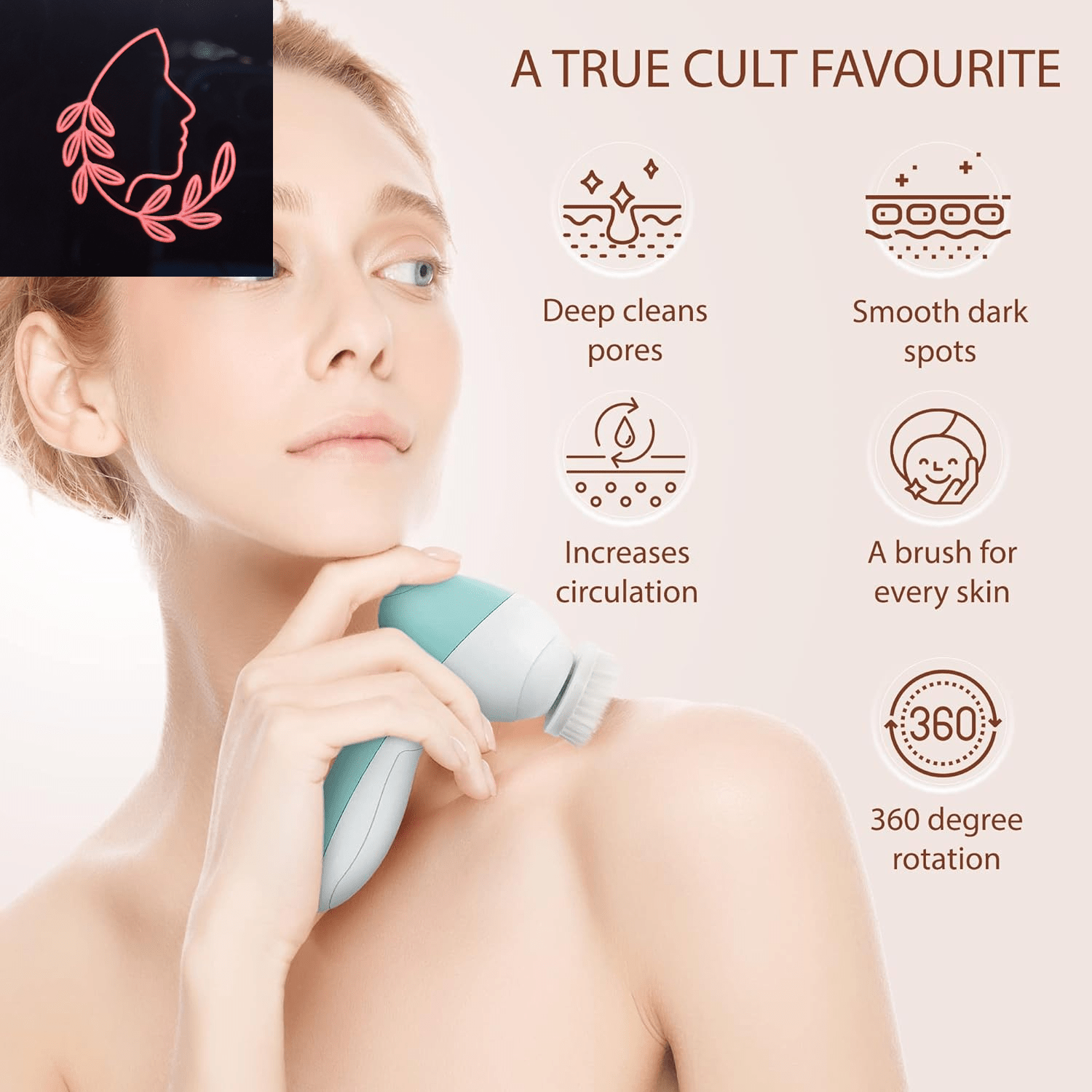 electric facial cleansing brush