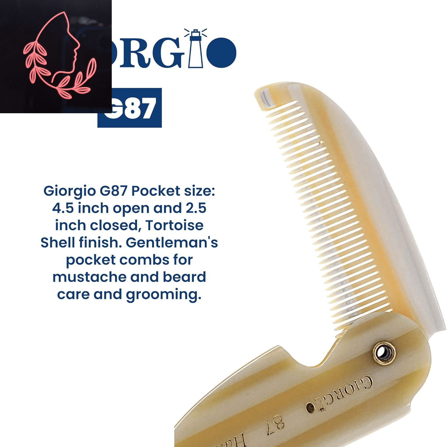 folding beard comb