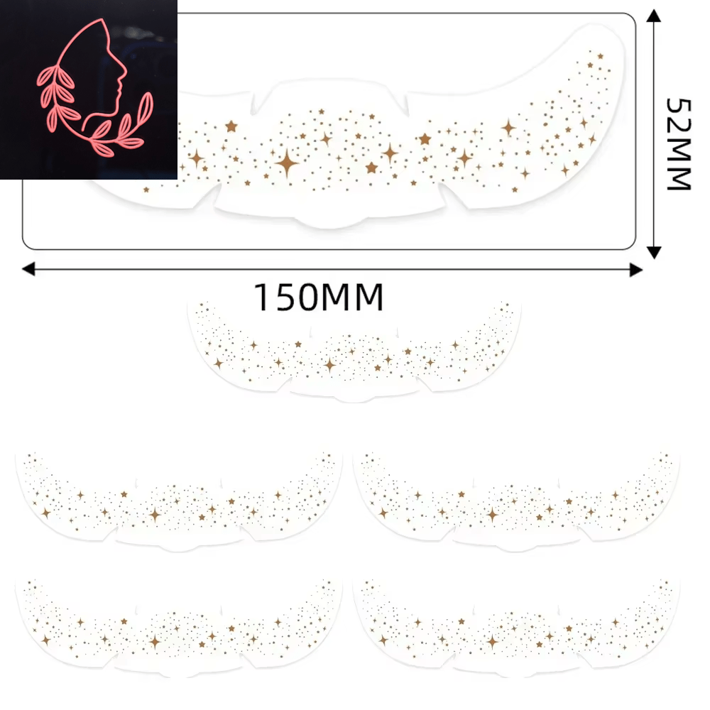 metallic freckle stickers