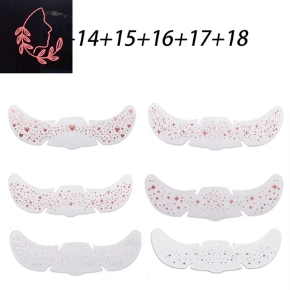 metallic freckle stickers