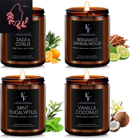 scented soy candle gift set
