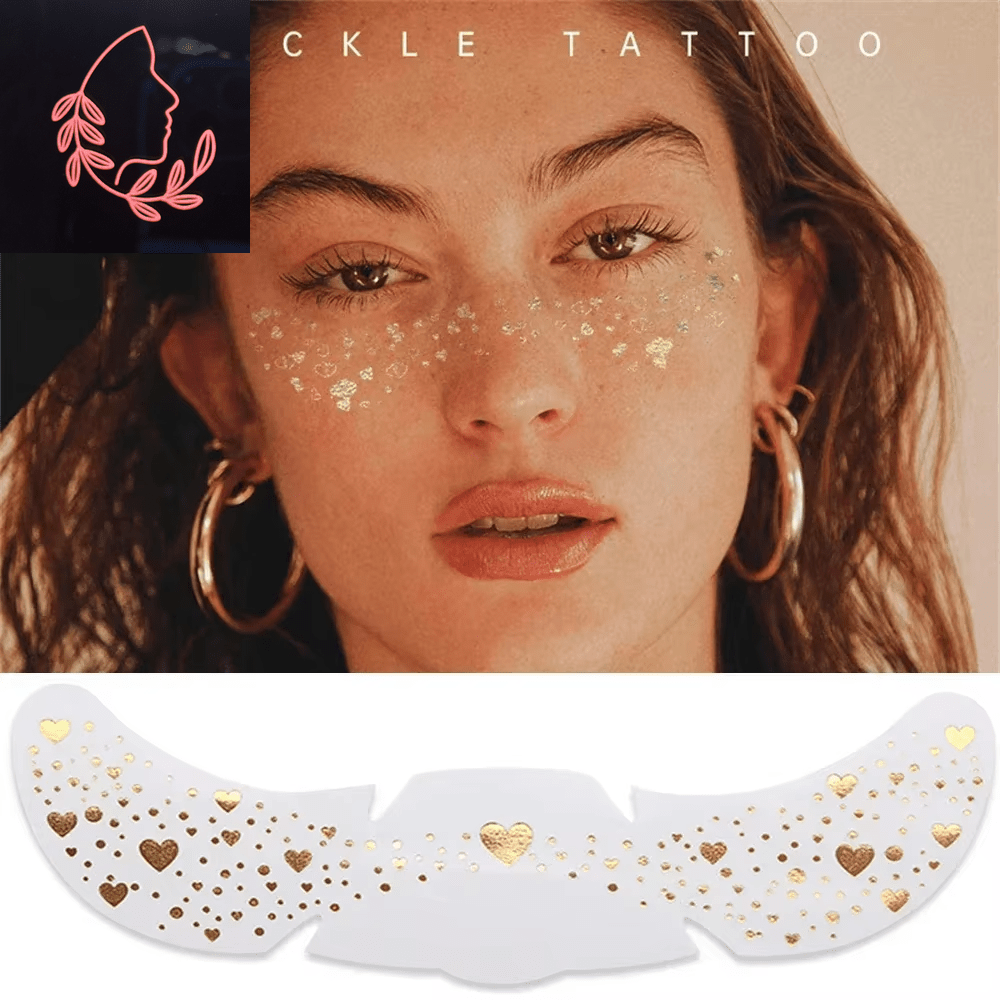 metallic freckle stickers
