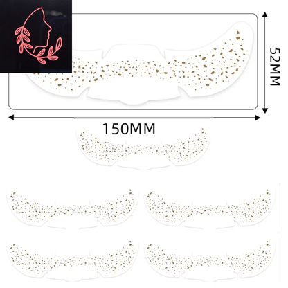 metallic freckle stickers