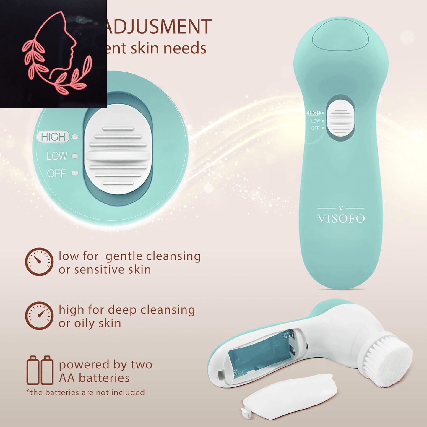electric facial cleansing brush