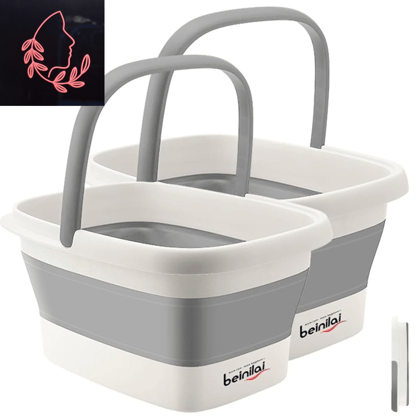 collapsible foot bath basin