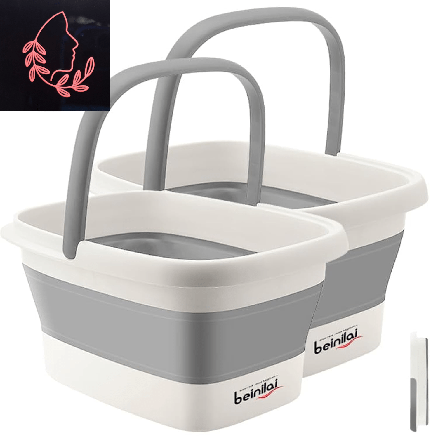 collapsible foot bath basin