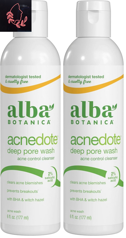 Acnedote Maximum Strength Face & Body Scrub for Acne Treatment, Blackhead Scrub, 8 Oz