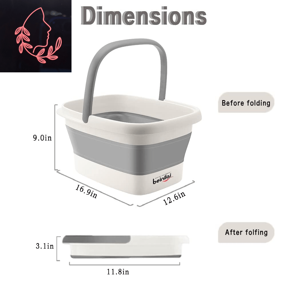 collapsible foot bath basin