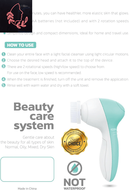 electric facial cleansing brush