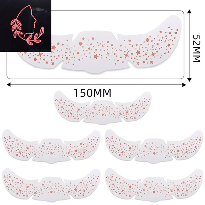metallic freckle stickers