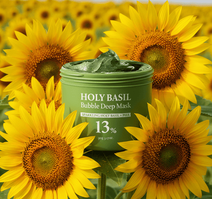 bubbly basil mask
