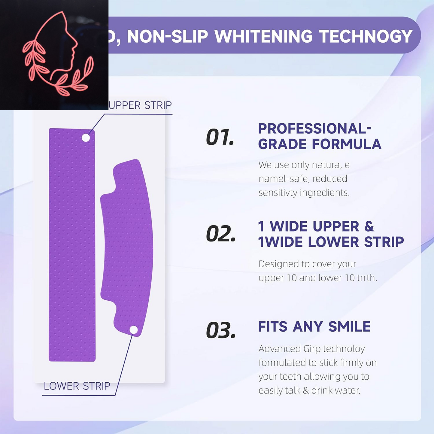 purple teeth whitening strips