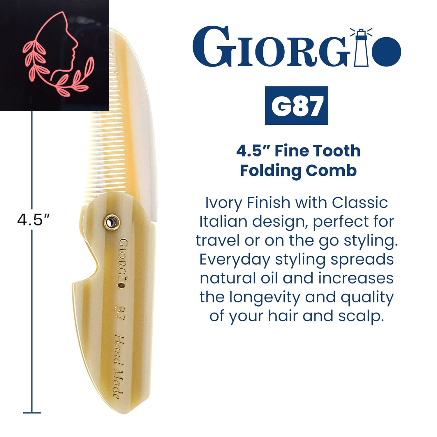 folding beard comb