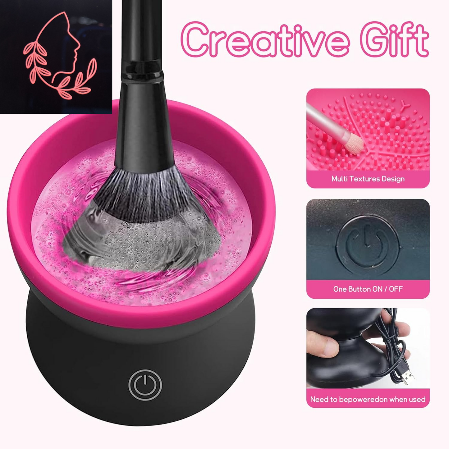 electric makeup brush cleaner