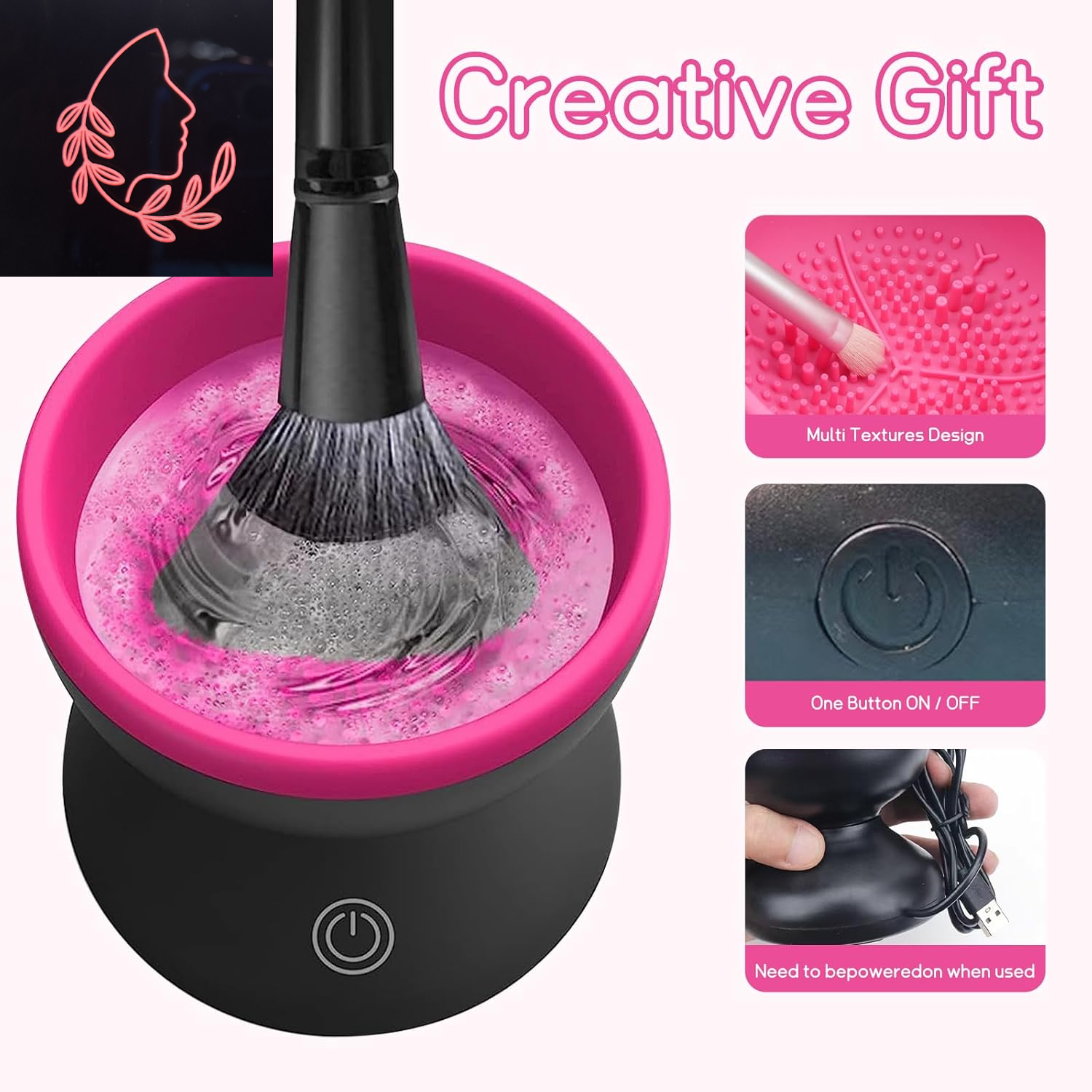 electric makeup brush cleaner